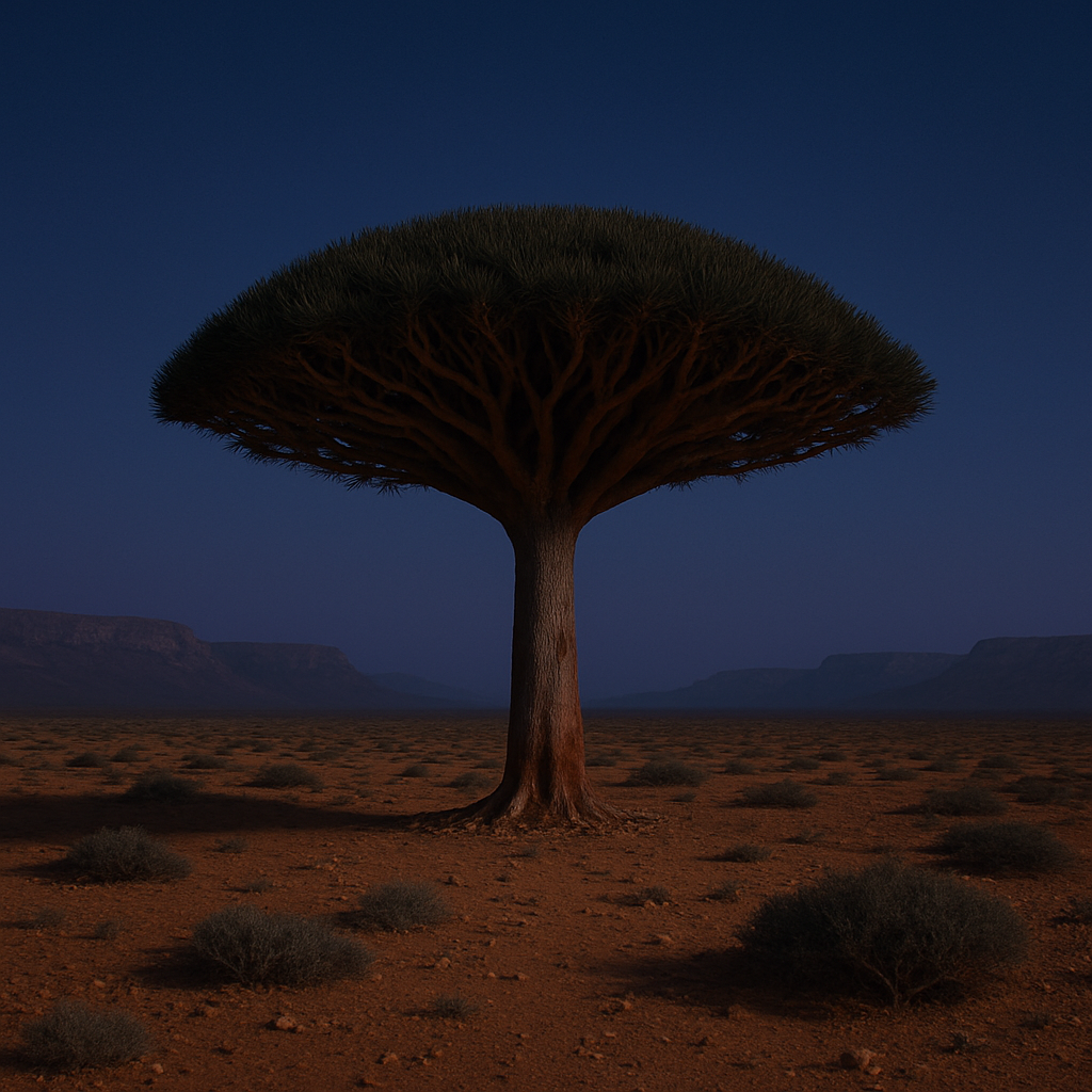 Socotra Dragon Blood Tree Paint by diamonds kits
