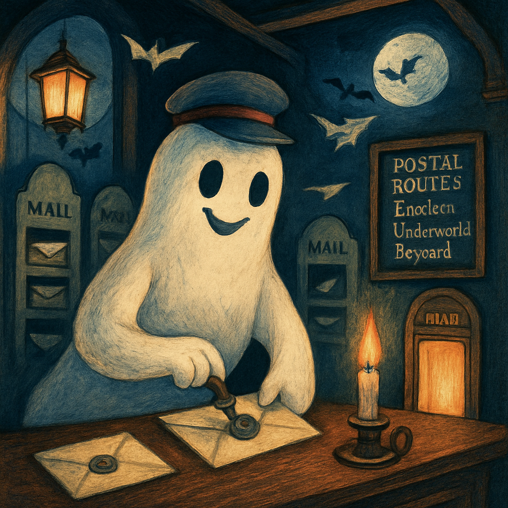 Midnight Post Office For Lost Spirits paint by diamonds