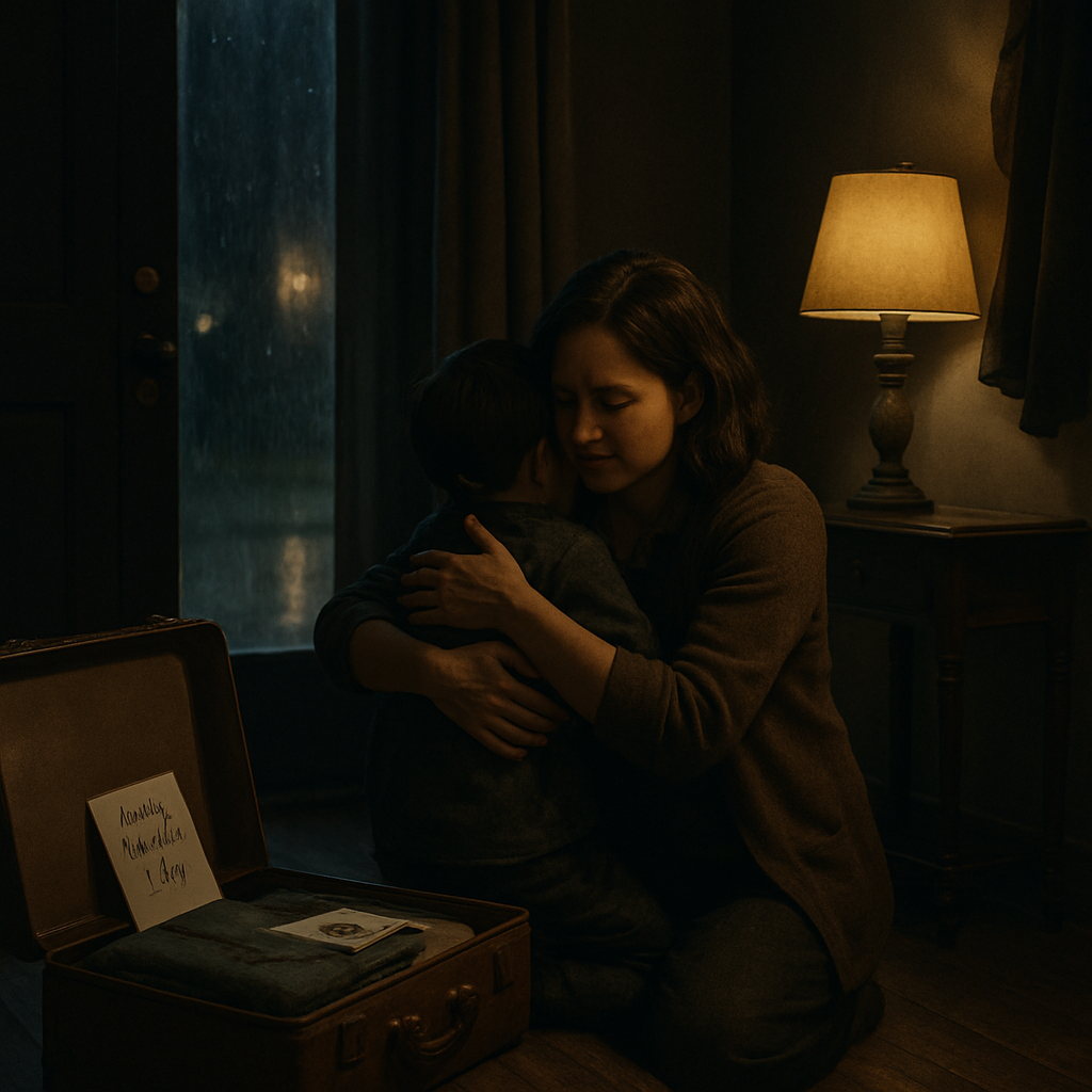 Suitcase Of Memories A Mother Child Goodbye That Still Feels Like Home diamonded painting kits