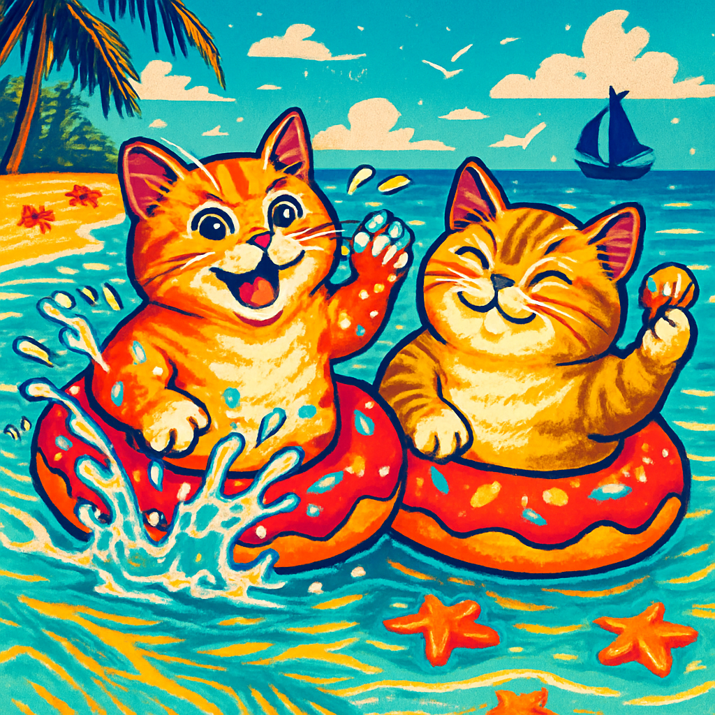 Floatie Parade On Starfish Bay Paint by diamonds kits