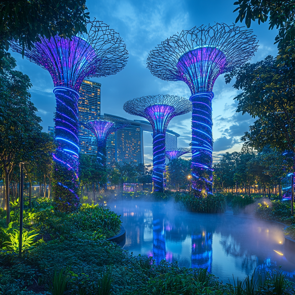 Gardens By The Bay paint by diamond