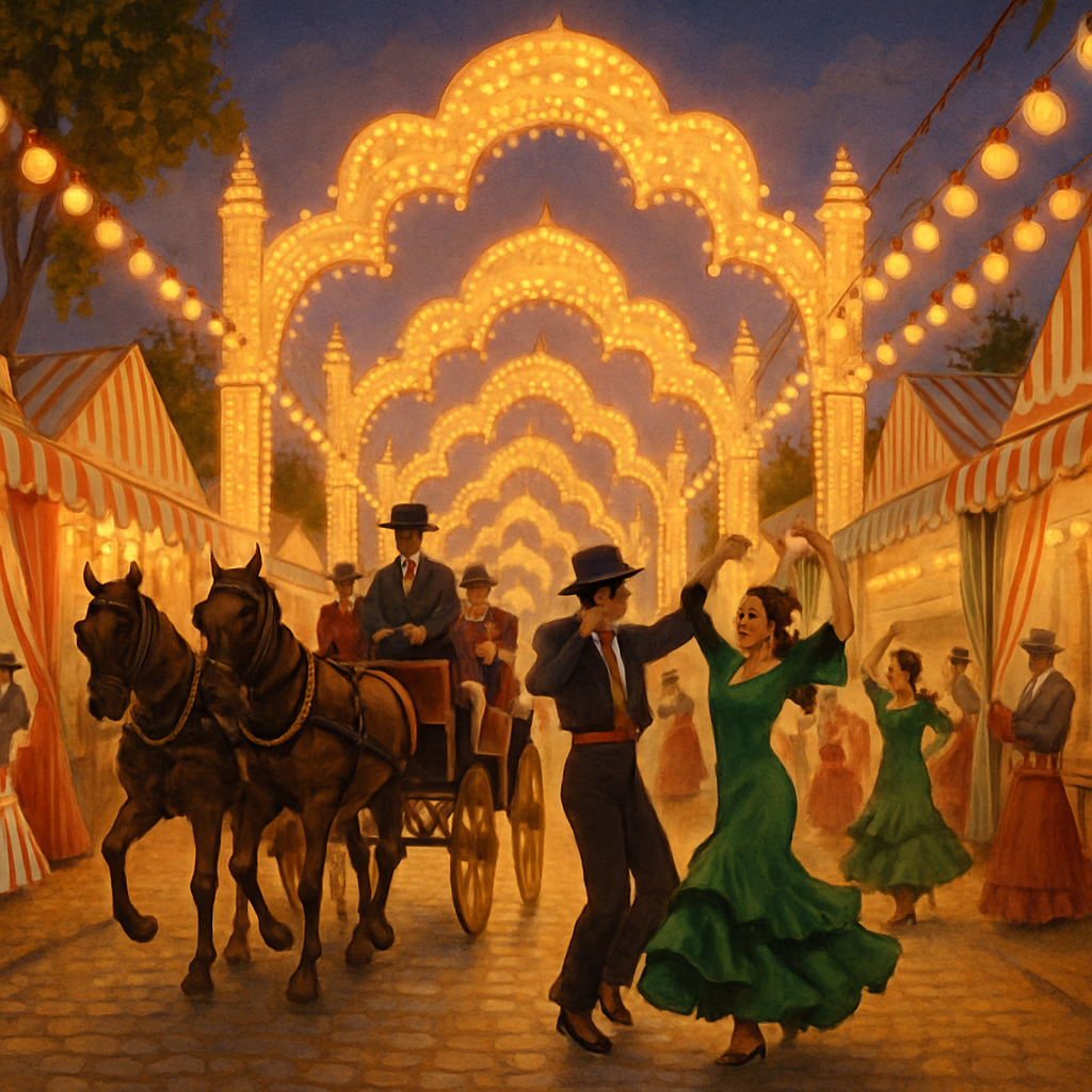 Seville April Fair Seville Spain Paint by diamonds art