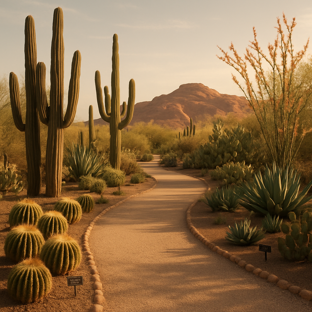 Desert Botanical Garden Phoenix Arizona USA paint by color
