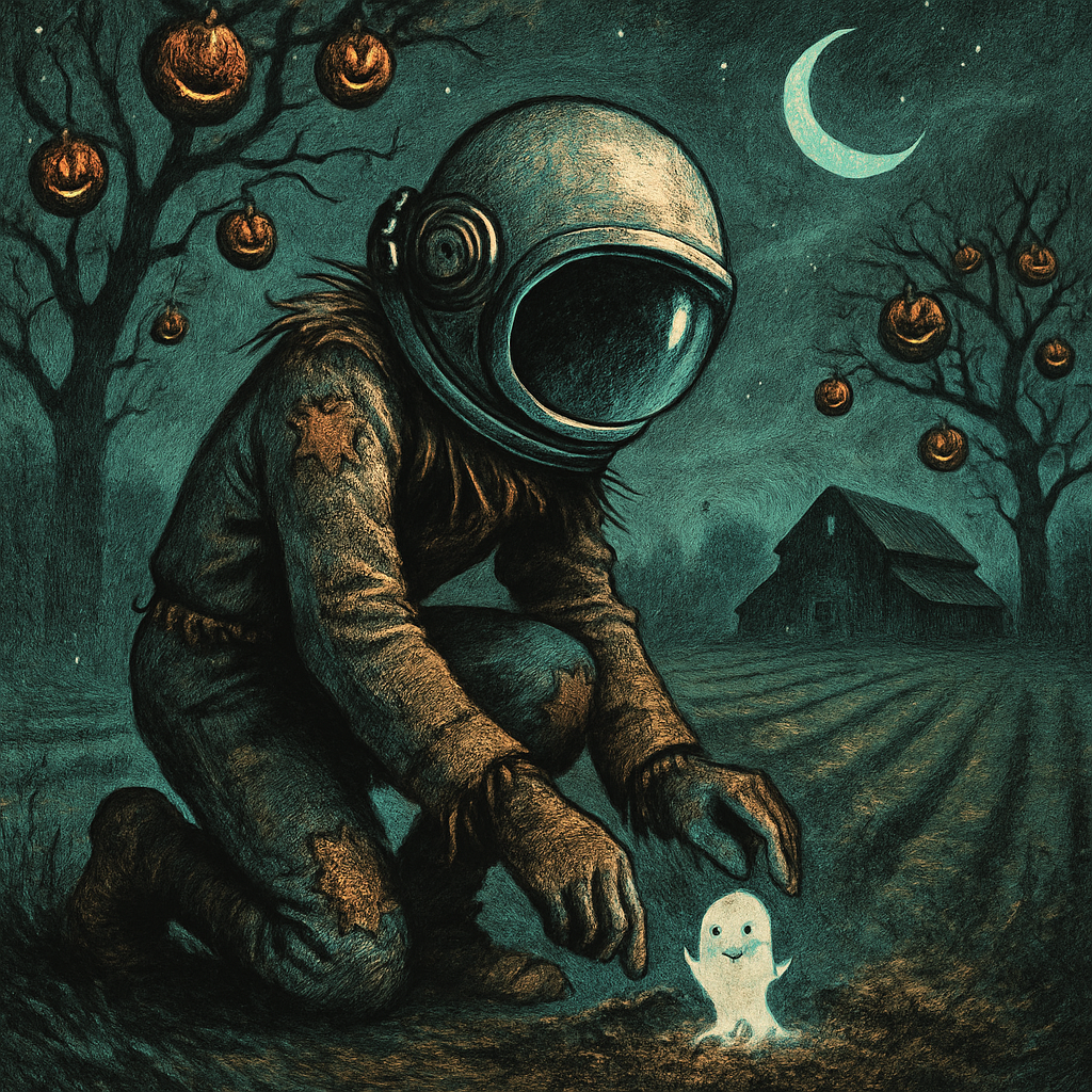 The Orchard Scarecrow Astronaut DIY paint by diamonds