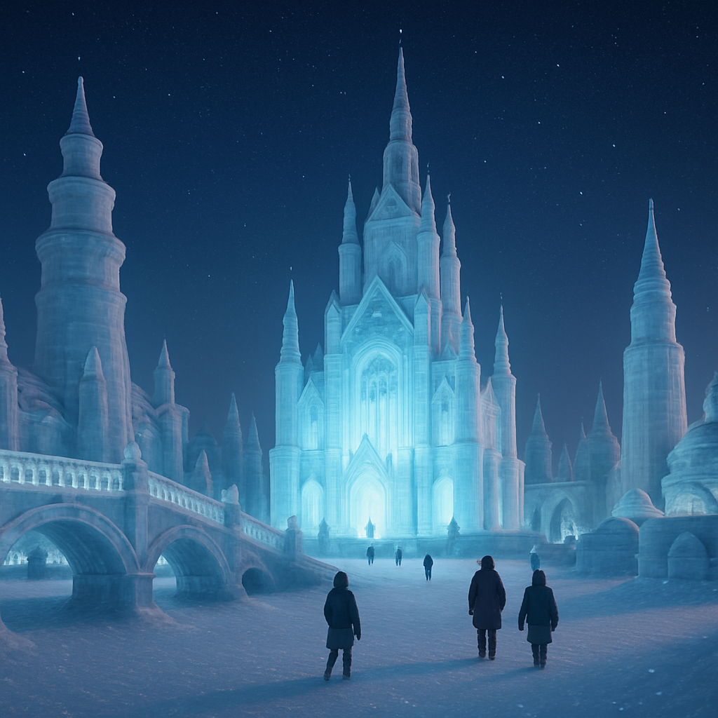 Harbin International Ice And Snow Sculpture Festival Harbin China painting diamond kit
