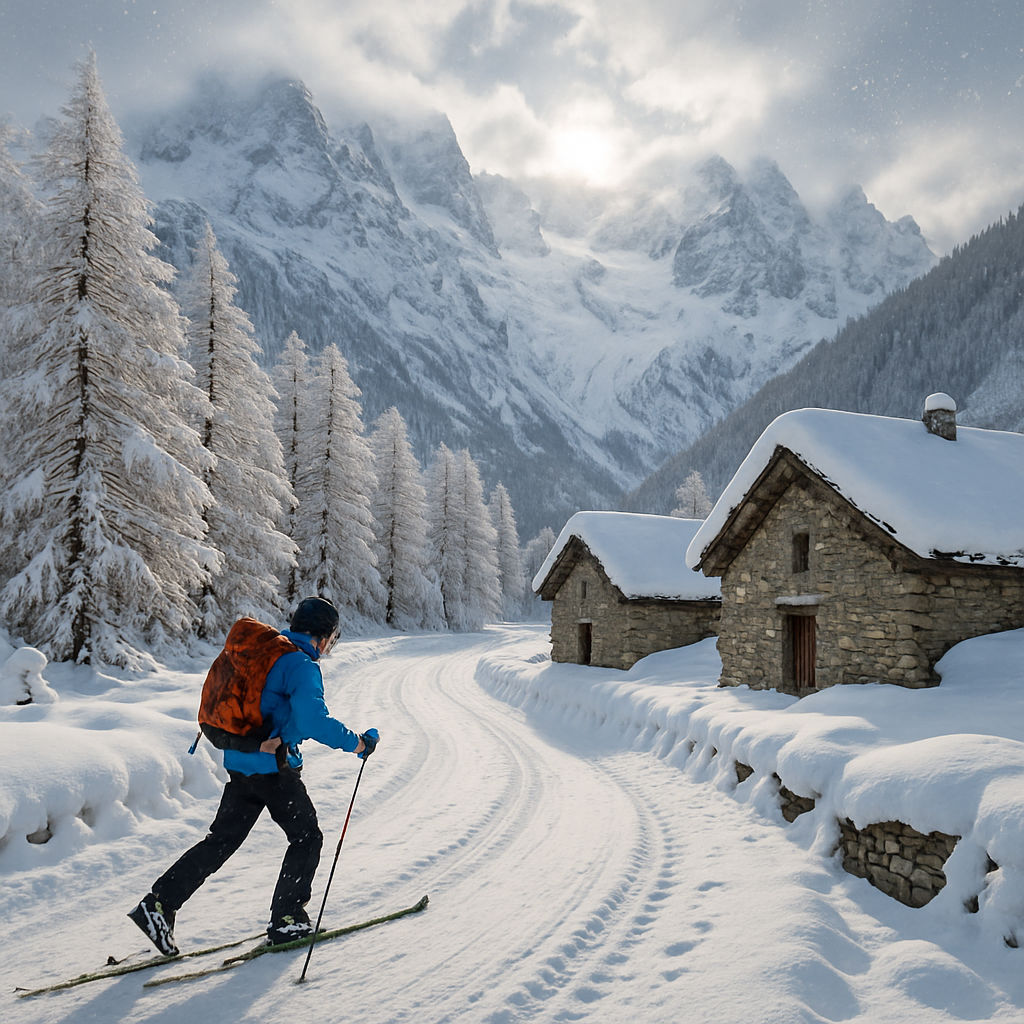 Mont Blanc Massif From Val Ferret After Fresh Snowfall Paint by diamonds kits