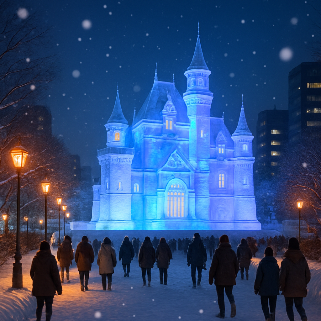 Sapporo Snow Festival Sapporo Japan DIY paint by diamonds