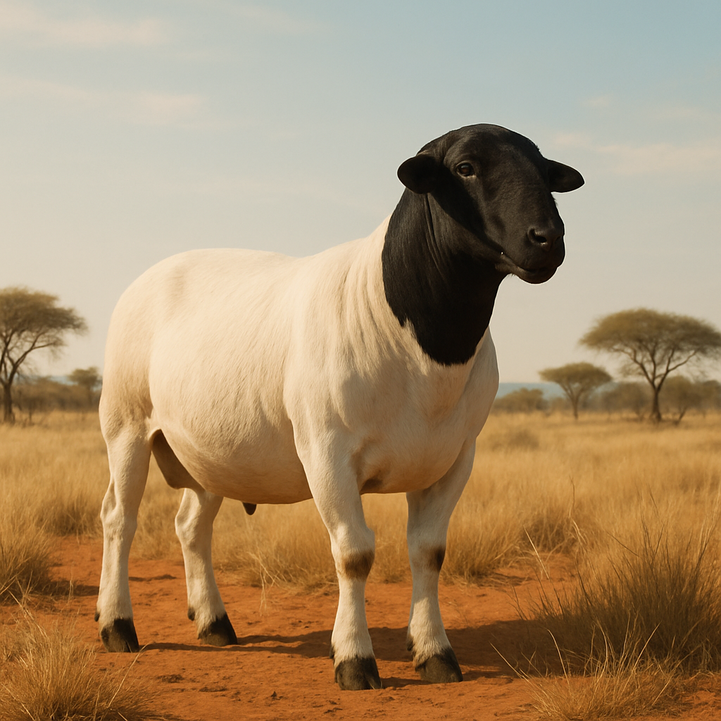 Dorper Sheep - South Africa paint by diamonds