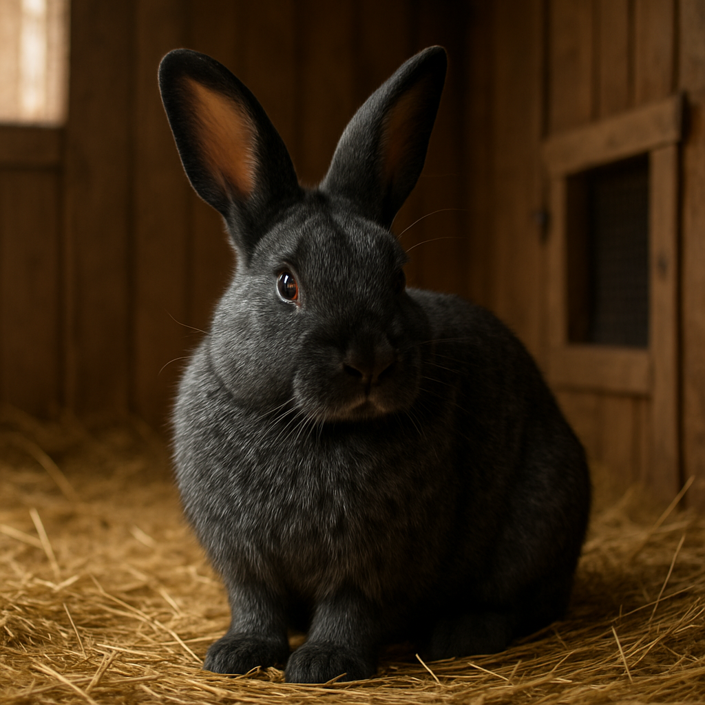 Silver Fox Rabbit - United States DIY paint by diamonds