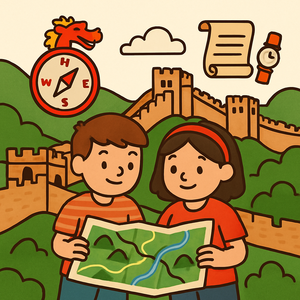 Great Wall Time Travelers Map paint by diamond