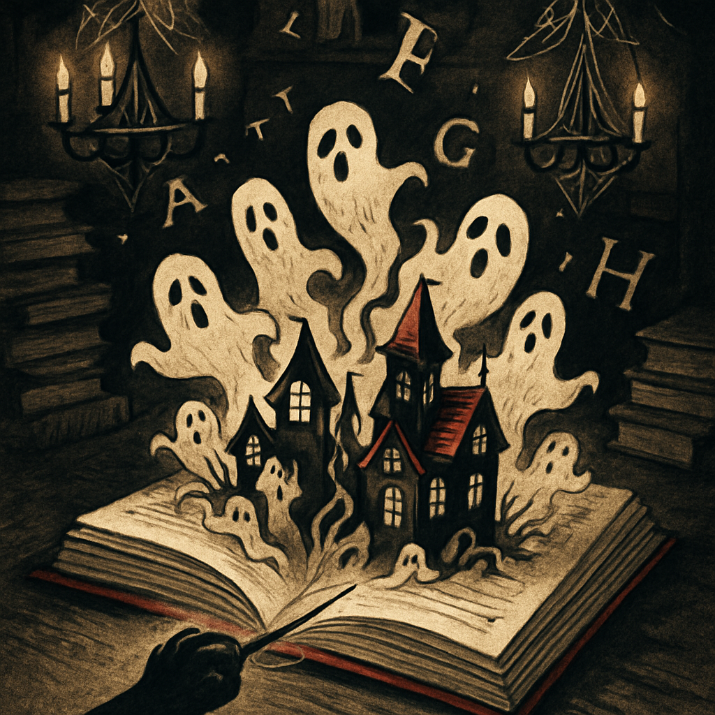 Haunted Library Pop Up Spellbook Stage diamond painting