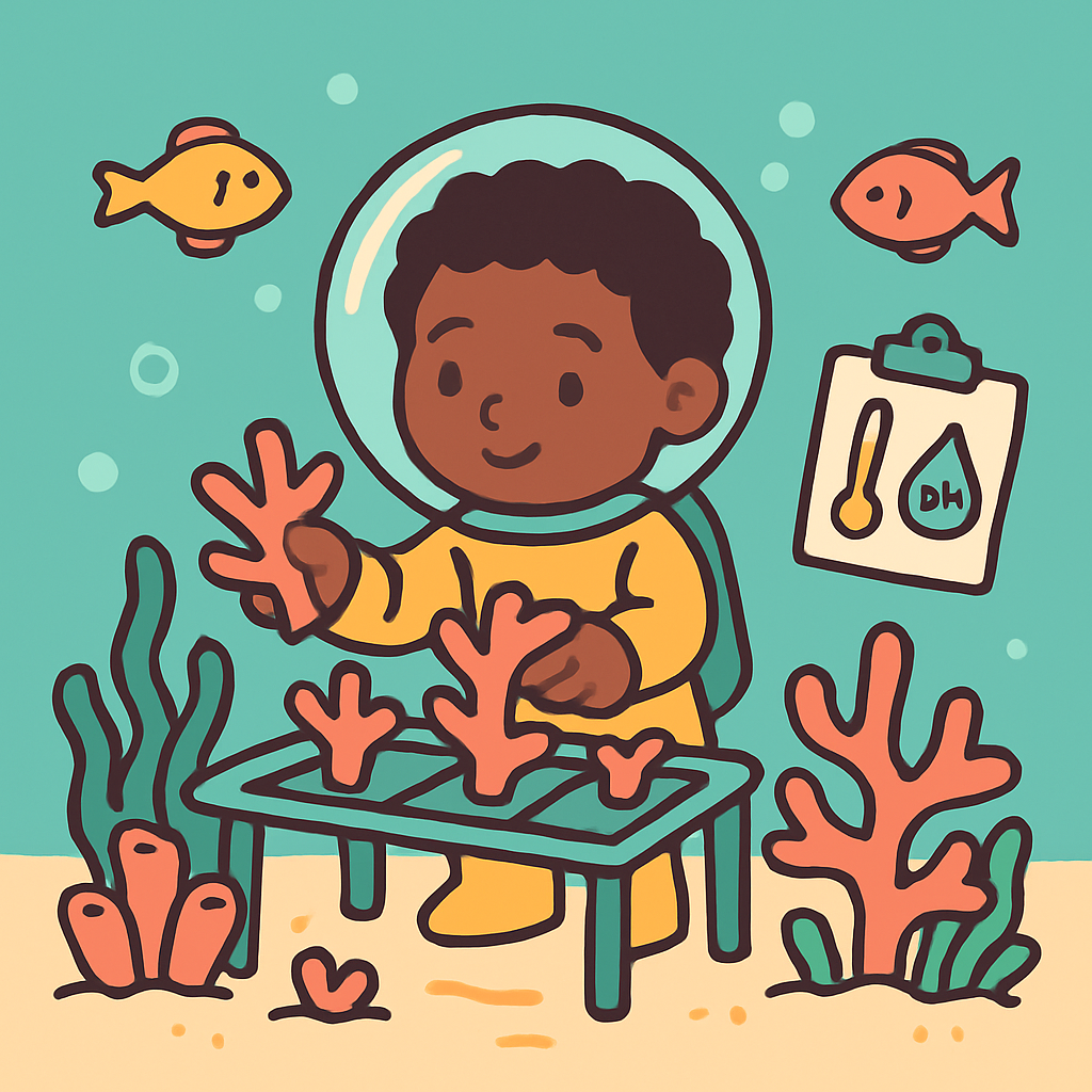 Coral Reef Rescue Lab diamond painting