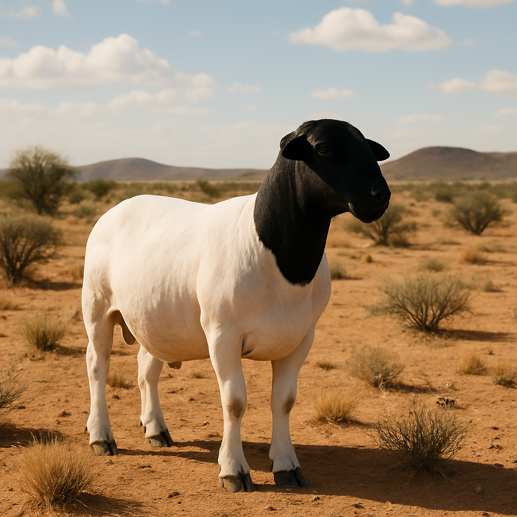 Dorper Sheep South Africa paint by diamond
