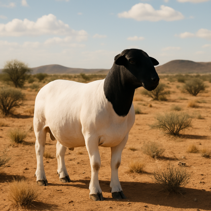 Dorper Sheep South Africa paint by diamond