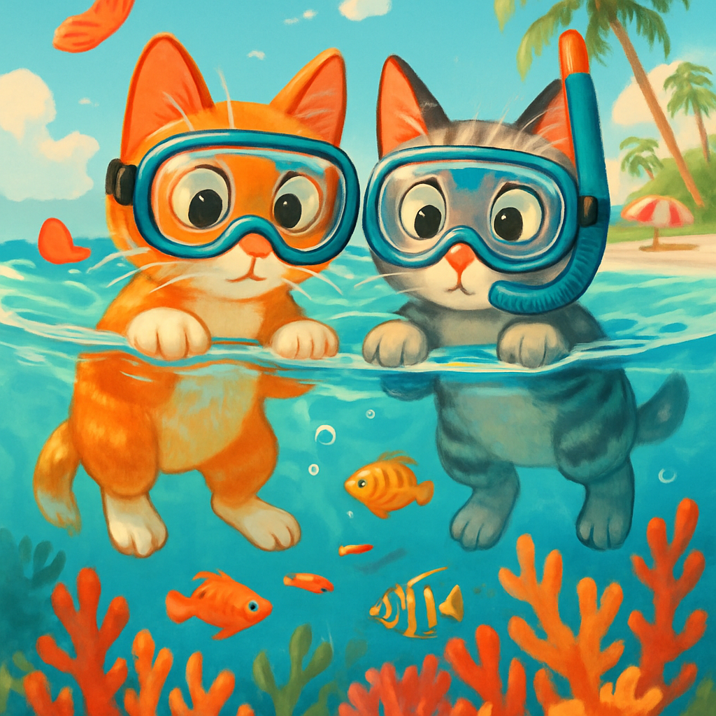 Coral Reef Snorkel Pals diamond painting