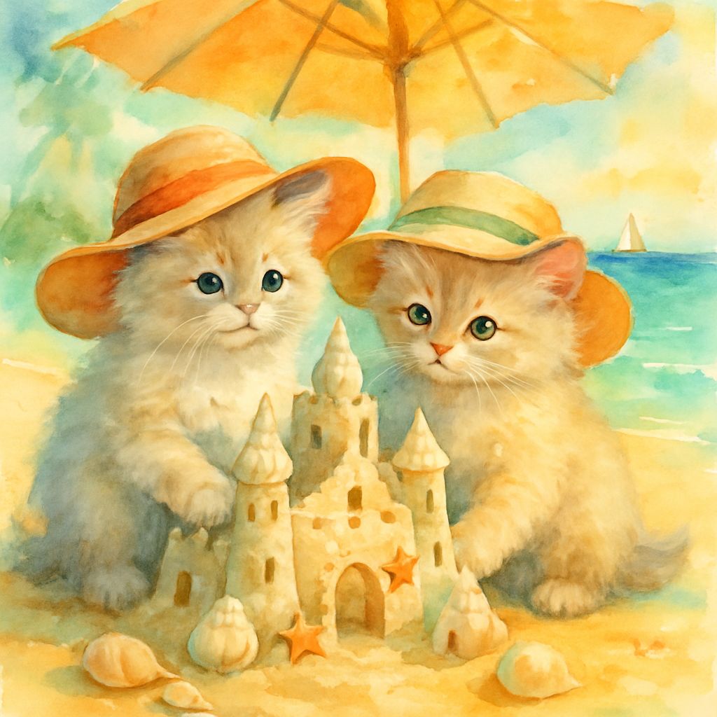 Sandcastle Architects Under The Mango Umbrella diamonded painting kits