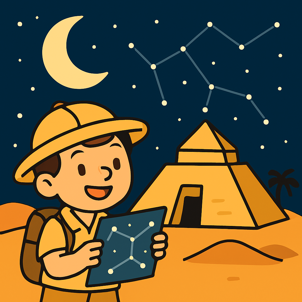 Pyramid Star Map Adventure diamonded painting kits