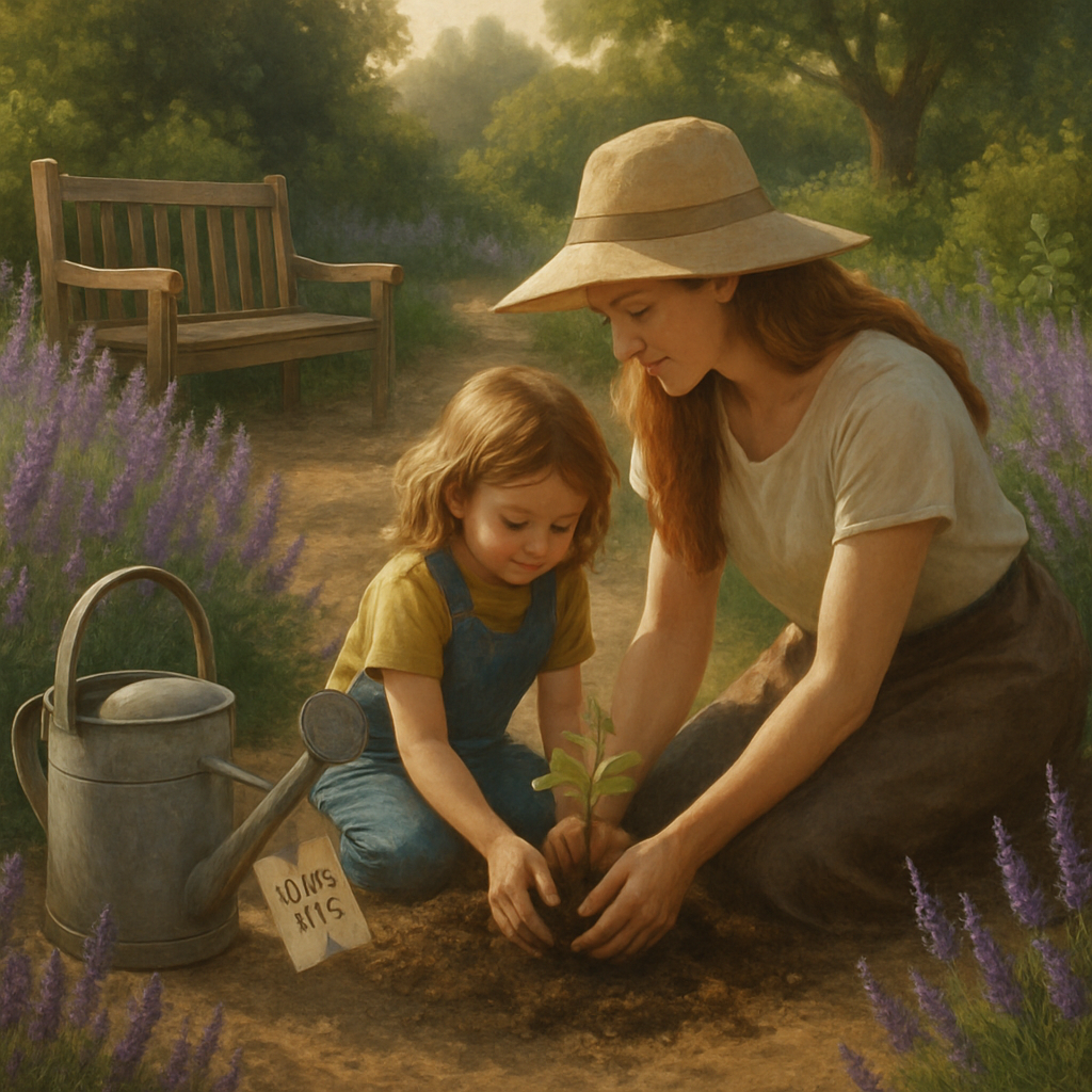 Garden Diary Of Two Hearts Among Lavender Paths Paint by diamonds art