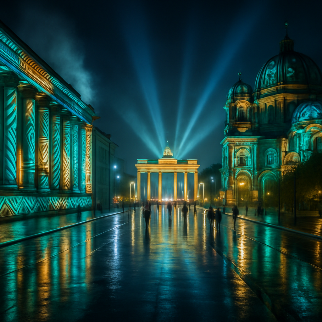 Festival Of Lights Berlin Germany paint by color