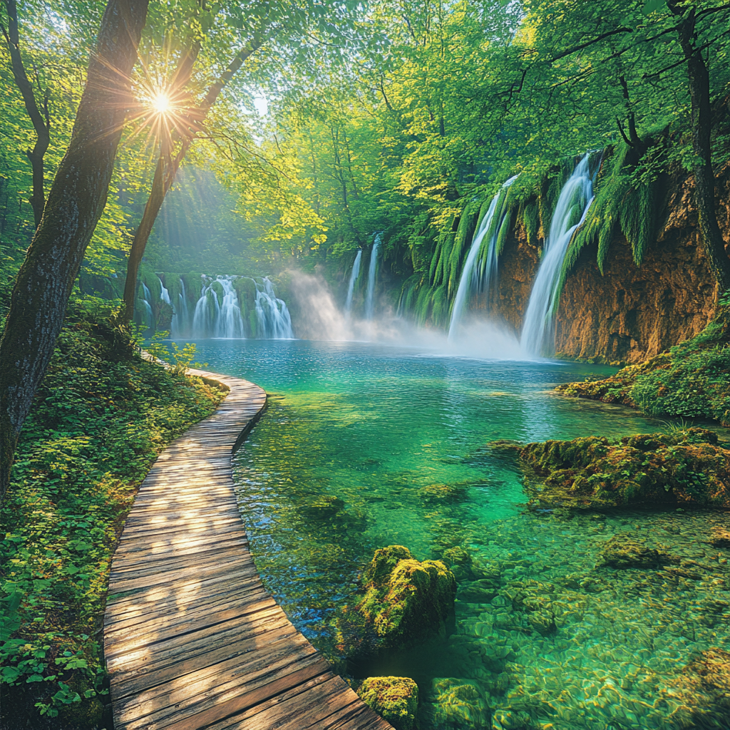 Plitvice Lakes National Park Paint by diamonds kits