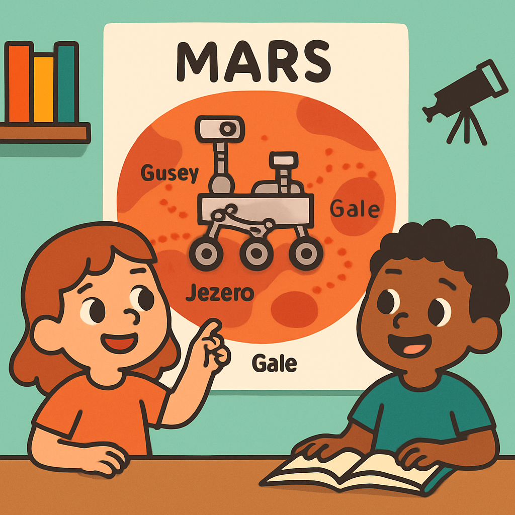 Mars Rover Science Club Mystery Map paint by diamonds