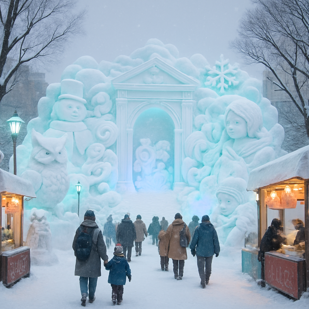 Sapporo Snow Festival Sapporo Japan Paint by diamonds kits