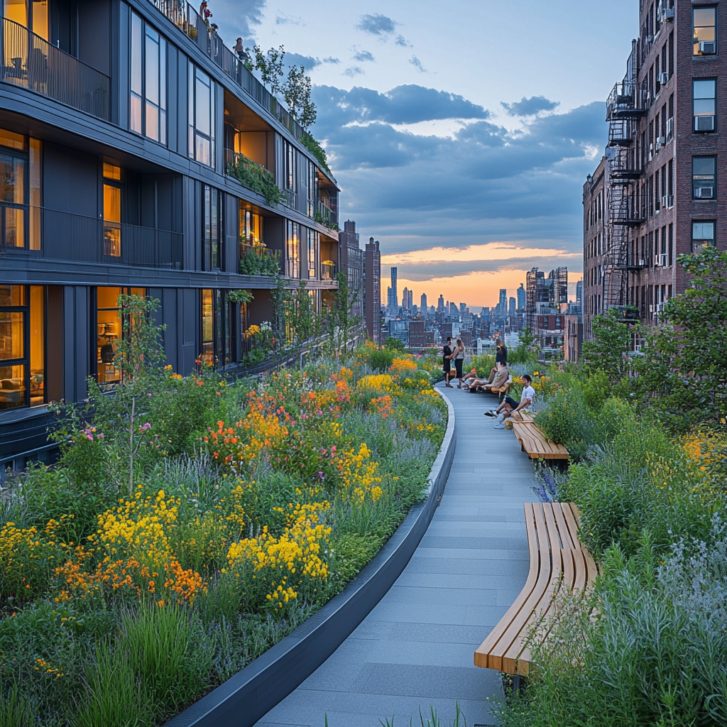 High Line New York City United States paint by diamonds