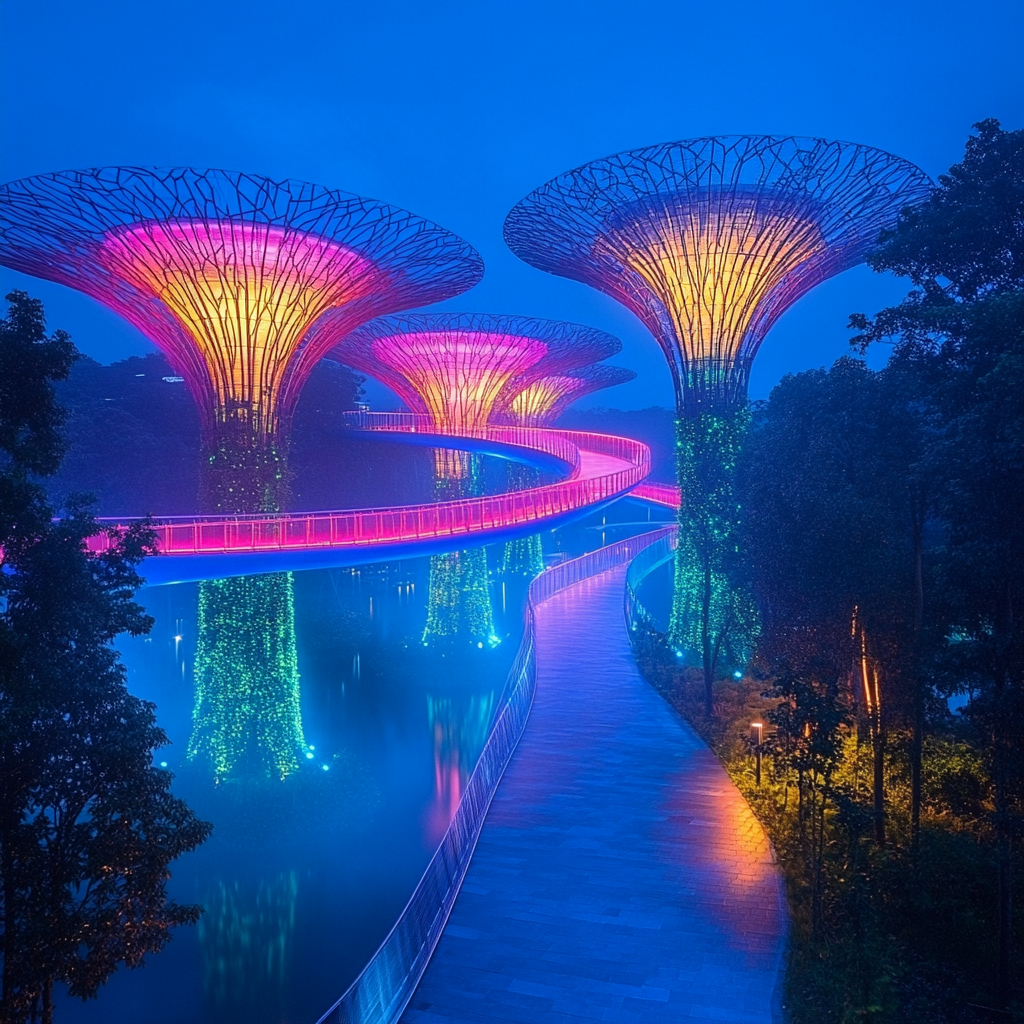 Gardens By The Bay Singapore Singapore paint by diamonds