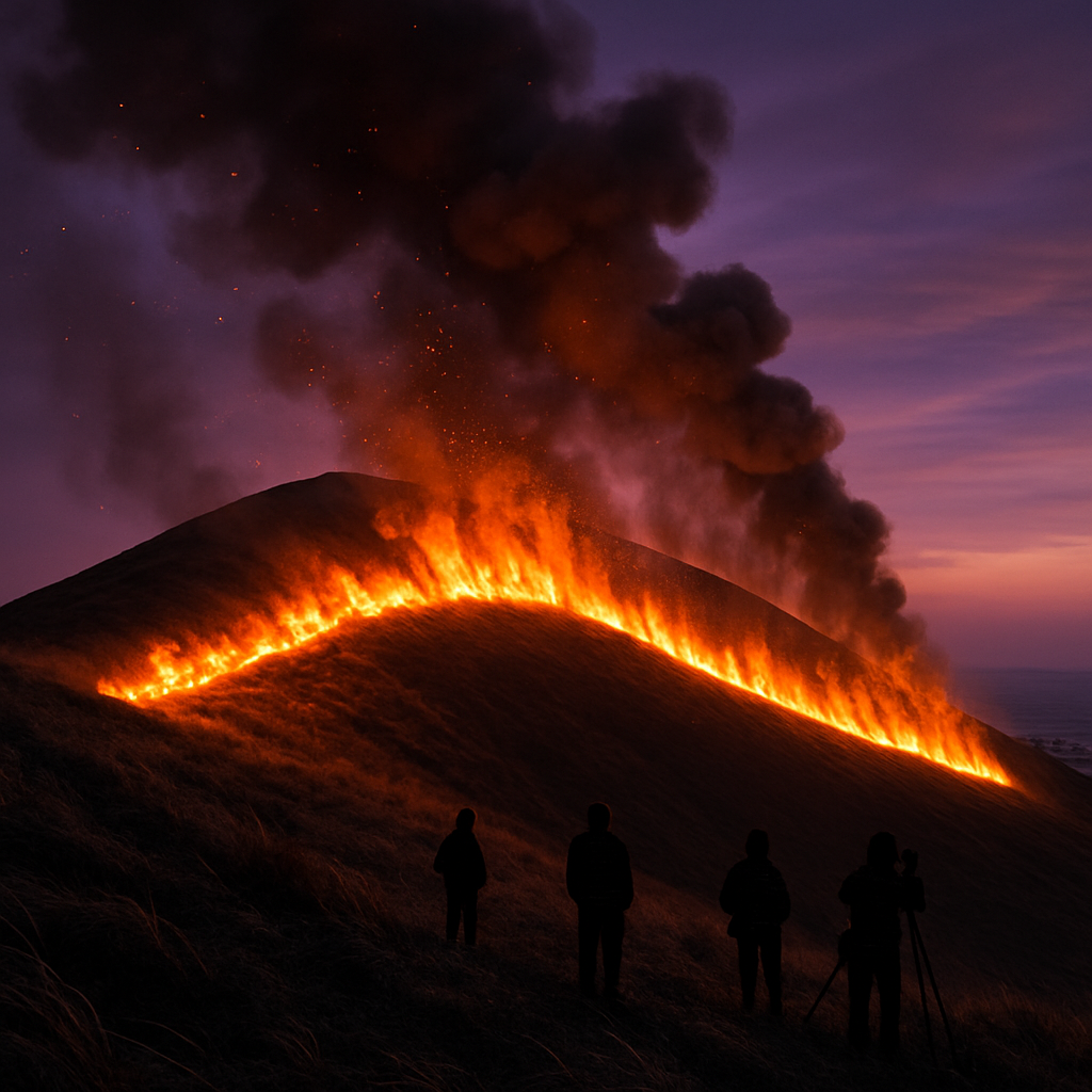 Jeju Fire Festival South Korea painting diamond kit
