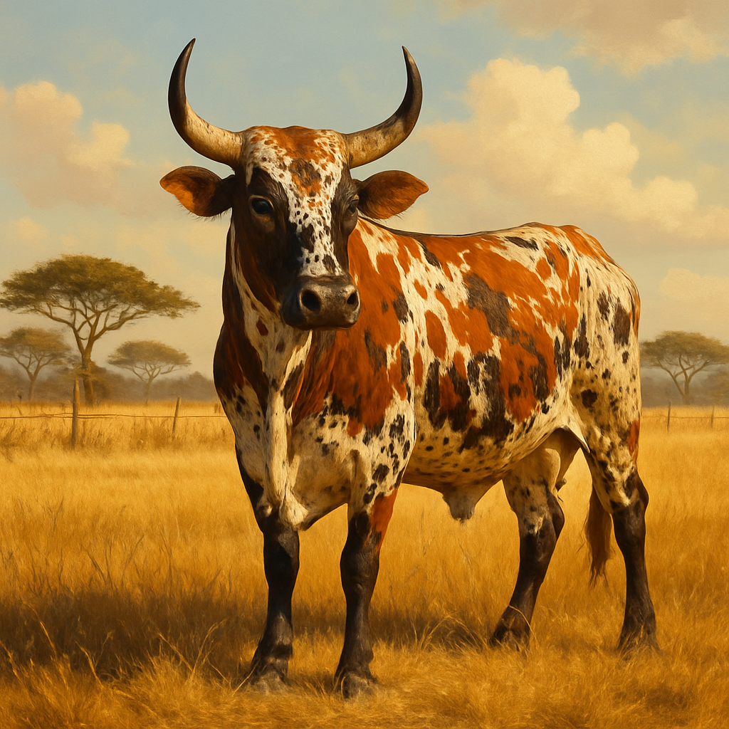 Nguni Cattle South Africa paint by diamonds