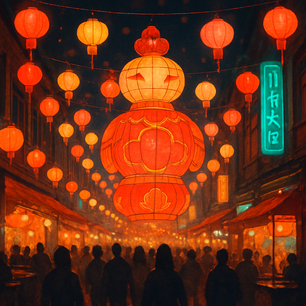 Taipei Lantern Festival Taiwan Paint by diamonds kits