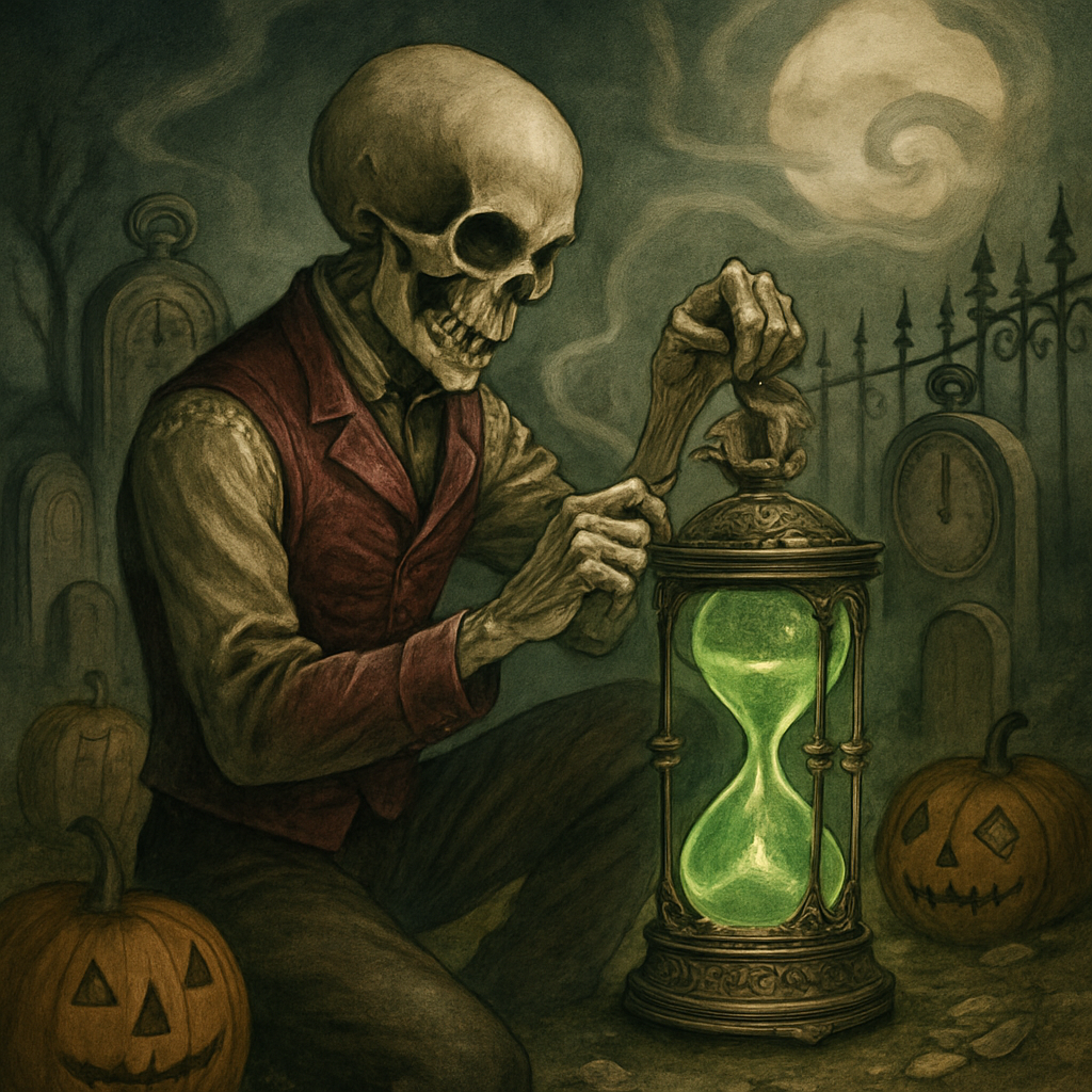 The Timekeepers Lantern In The Hourglass Graveyard Paint by diamonds kits