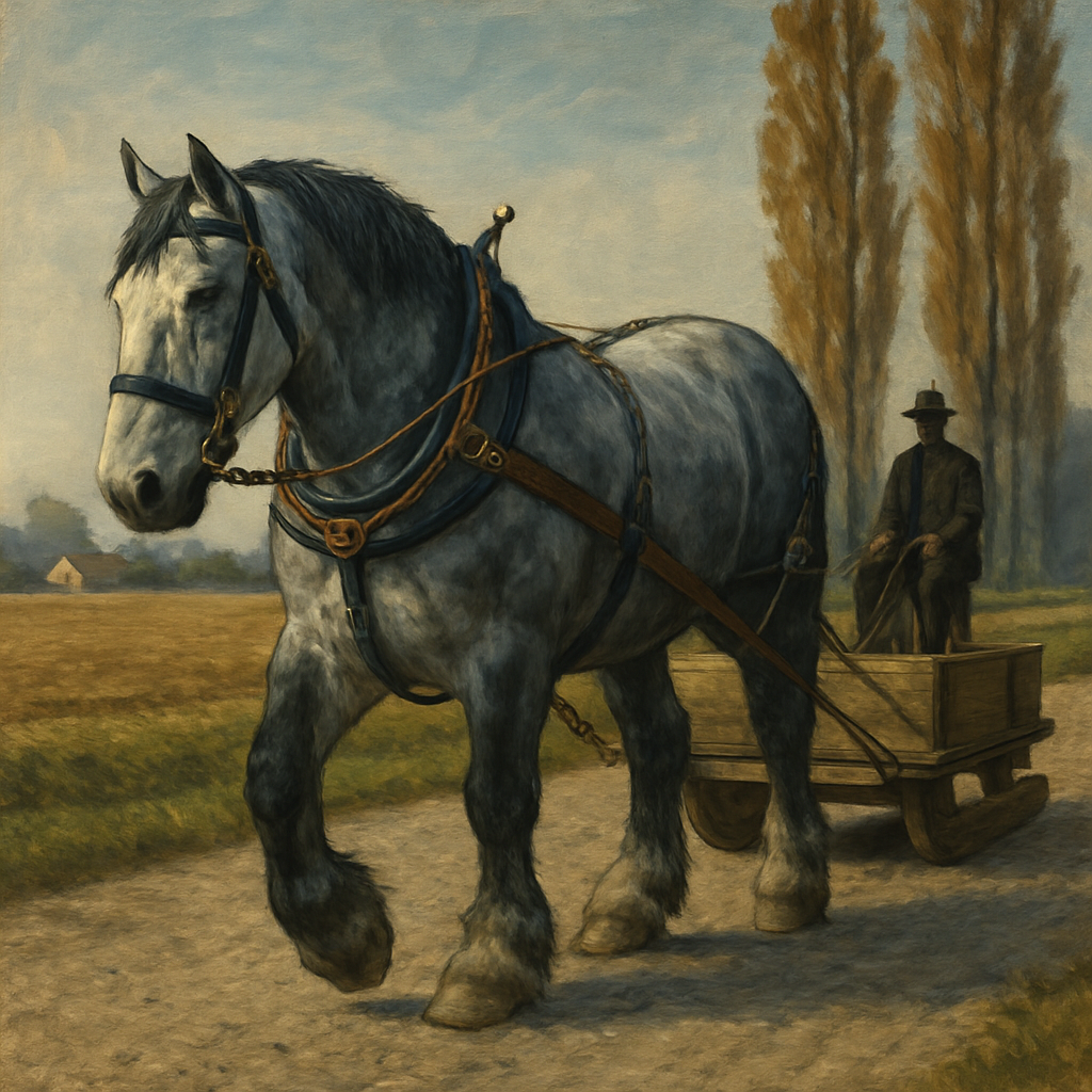 Percheron Horse France paint by diamonds