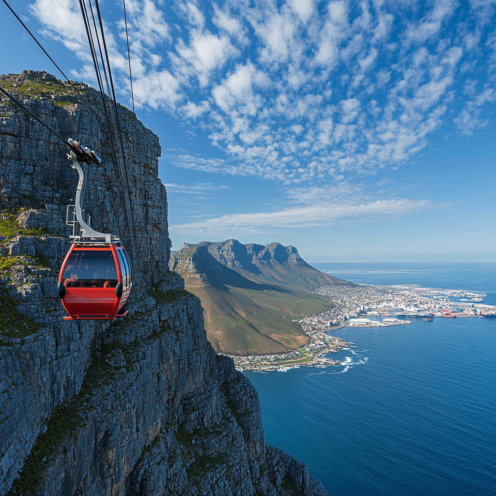 Table Mountain Aerial Tramway Painting by diamonds kit