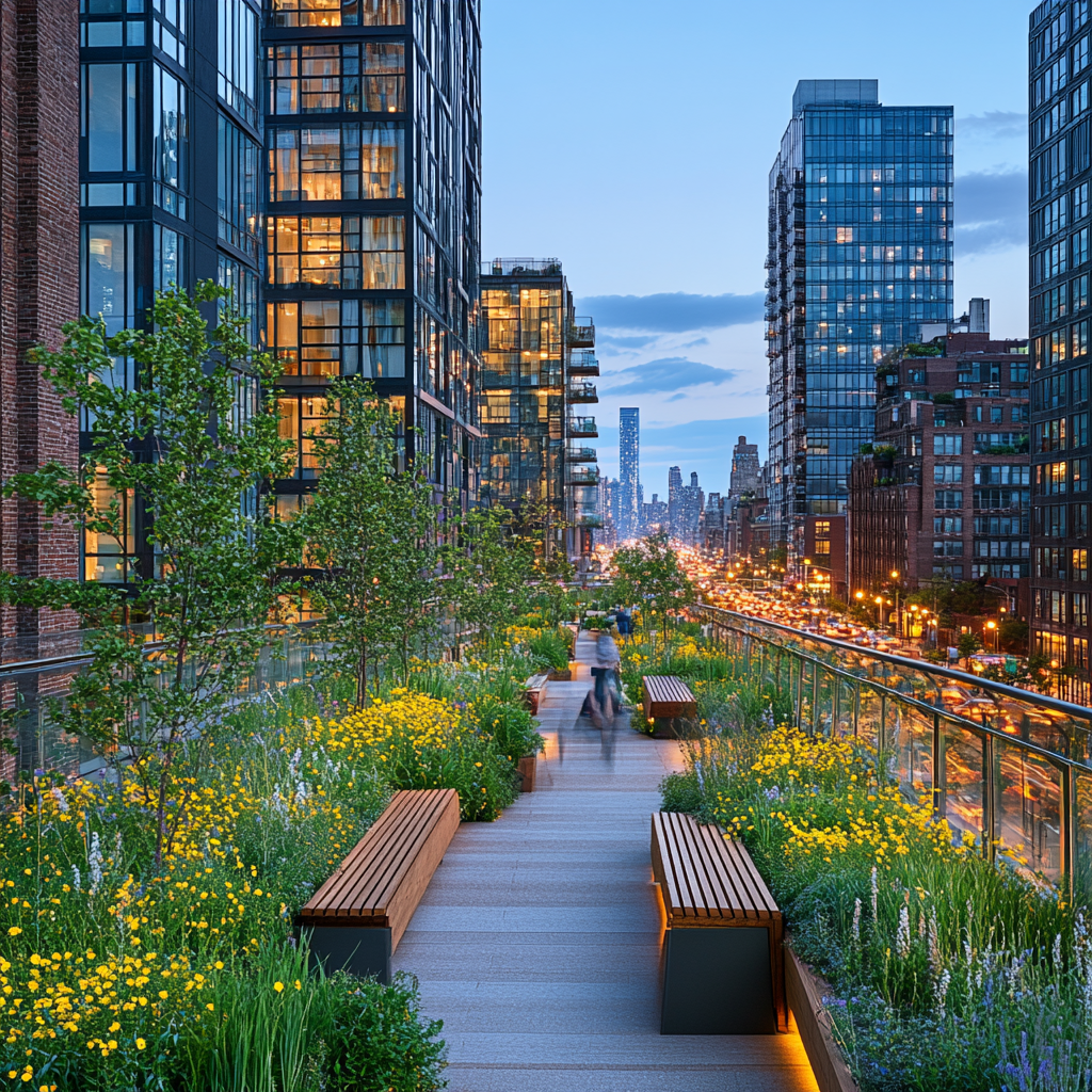 High Line Park painting diamond kit