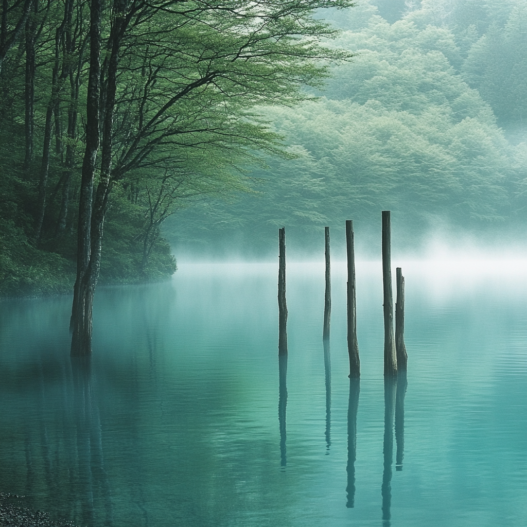 Hokkaido Blue Pond Biei diamond painting