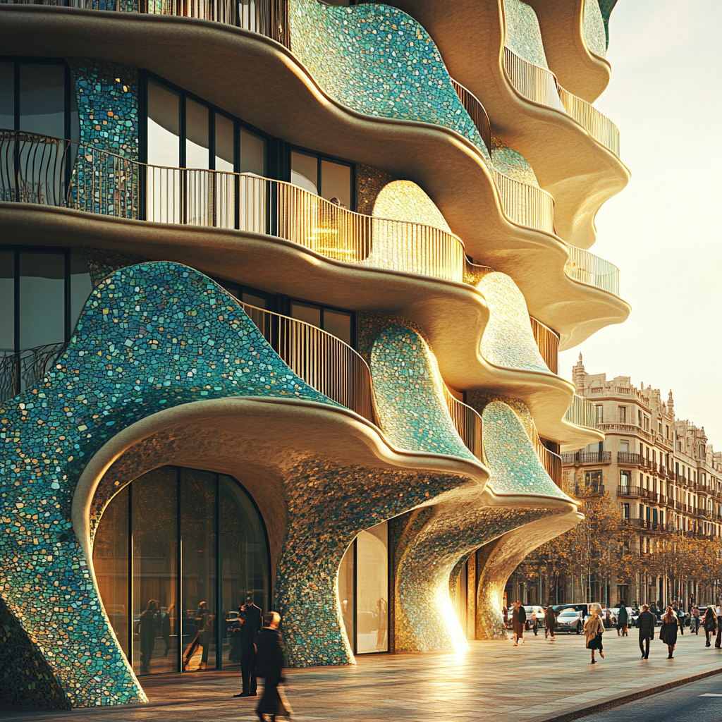 Casa Batllo Exterior And Passeig De Gracia Paint by diamonds kits