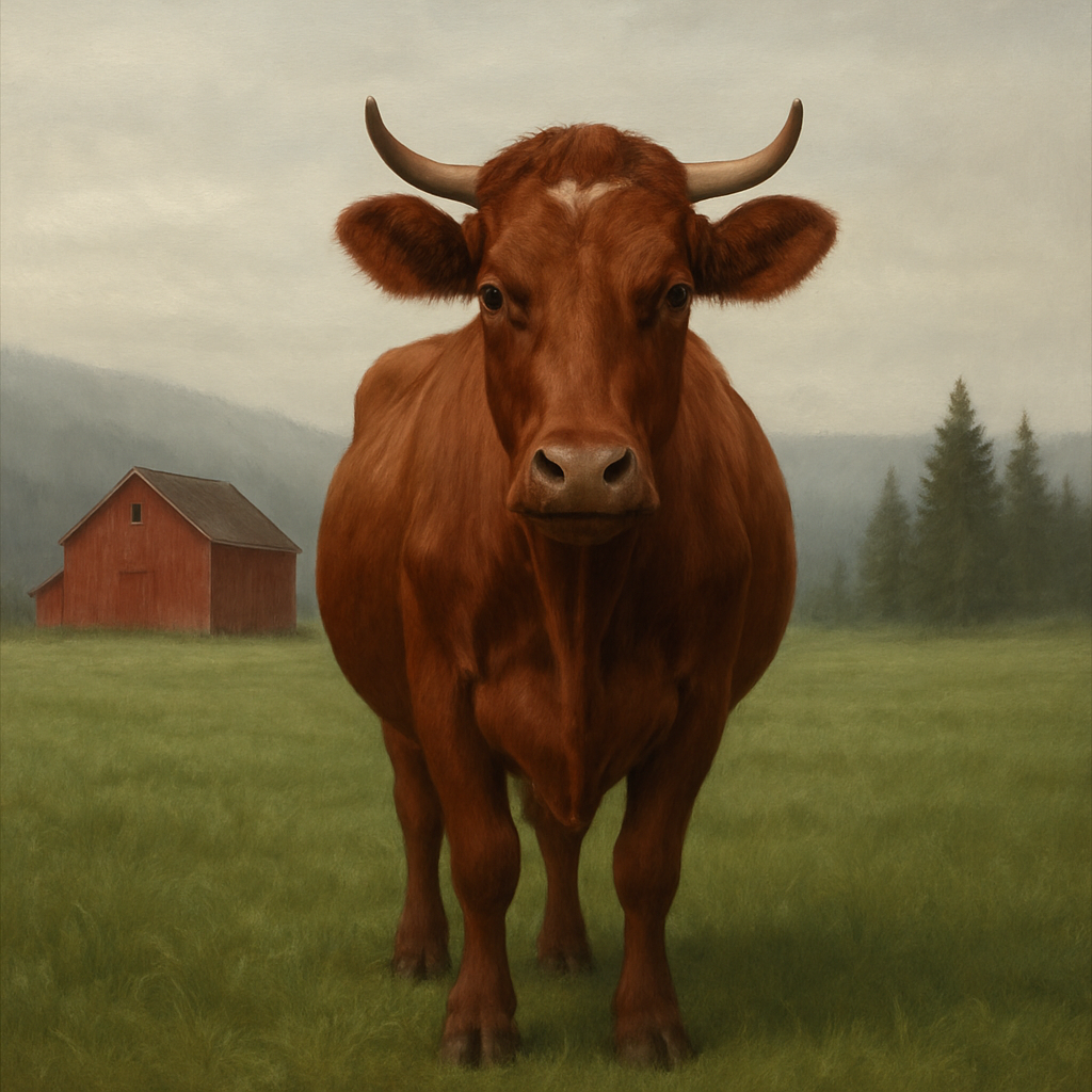Norwegian Red Cattle Norway paint by diamond