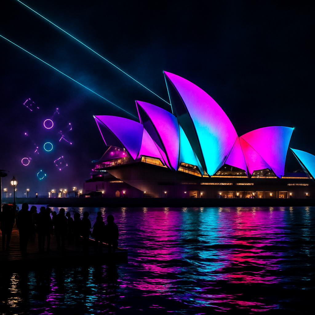 Vivid Sydney Sydney paint by diamonds
