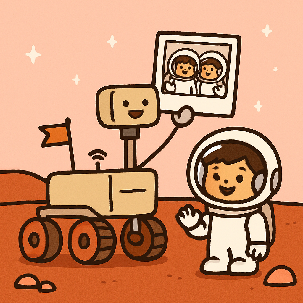 Mars Rover Postcard Party diamonded painting kits