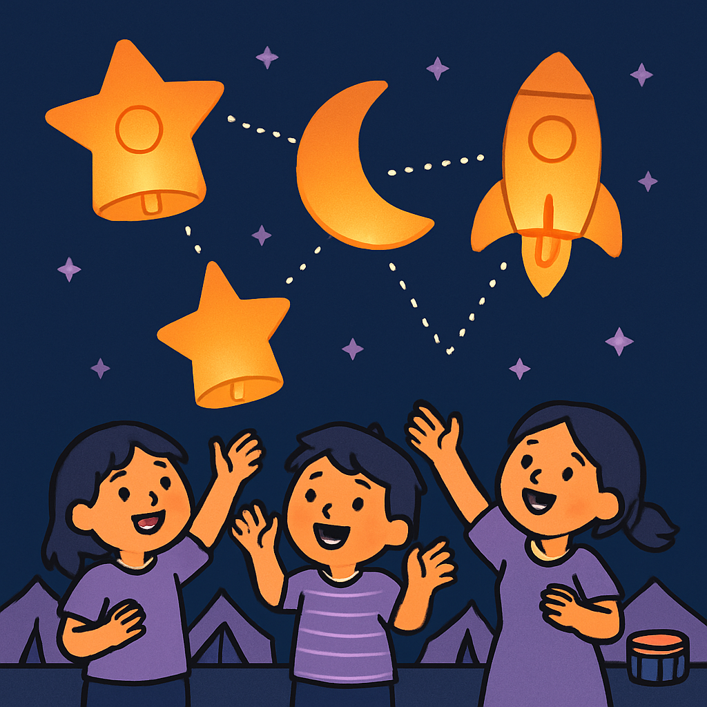 Festival Of Lantern Constellations paint by diamond