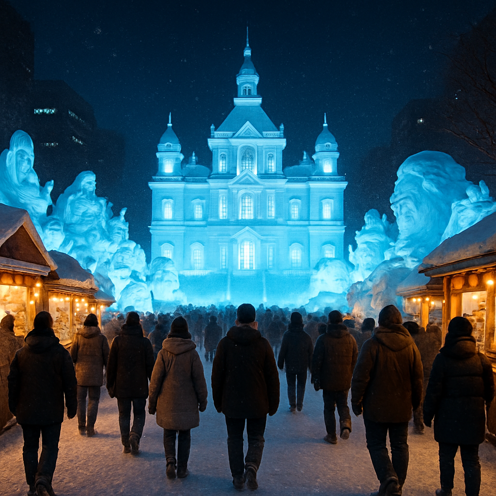 Sapporo Snow Festival Sapporo paint by diamonds