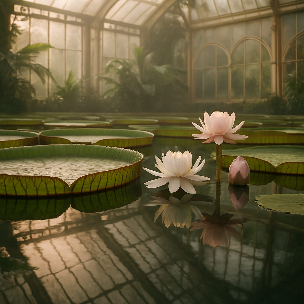 Giant Water Lily At Kew Gardens paint by diamond