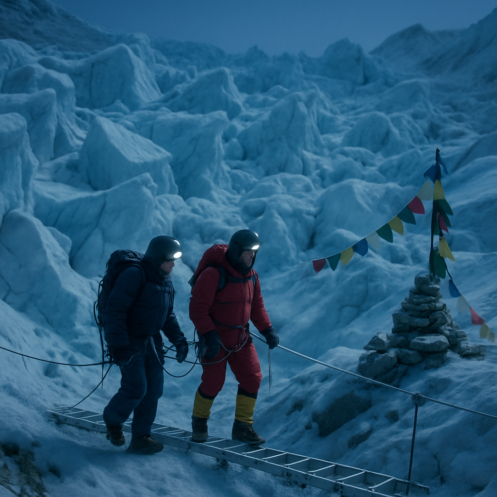 Khumbu Icefall Approach Near Everest Base Camp diamond painting