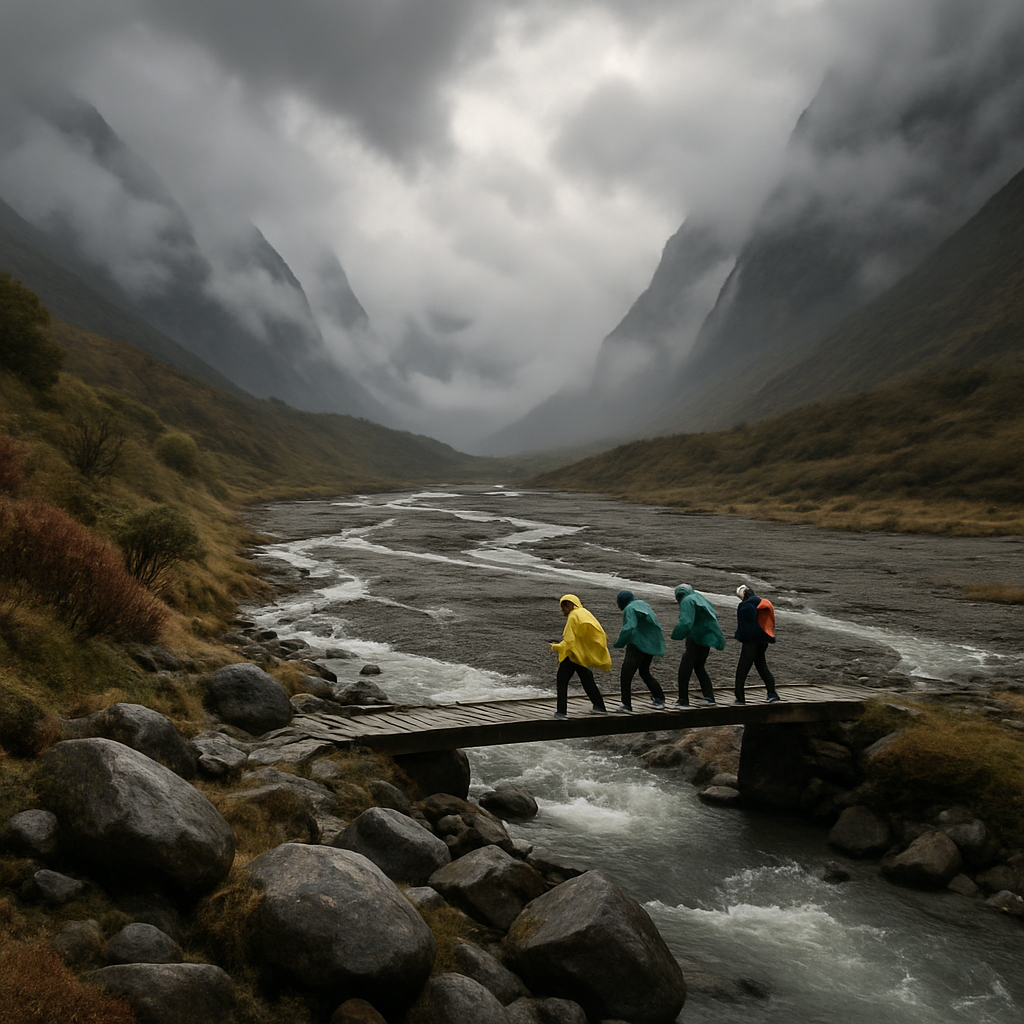 Monsoon Clouds On The Annapurna Sanctuary Moraine paint by diamond