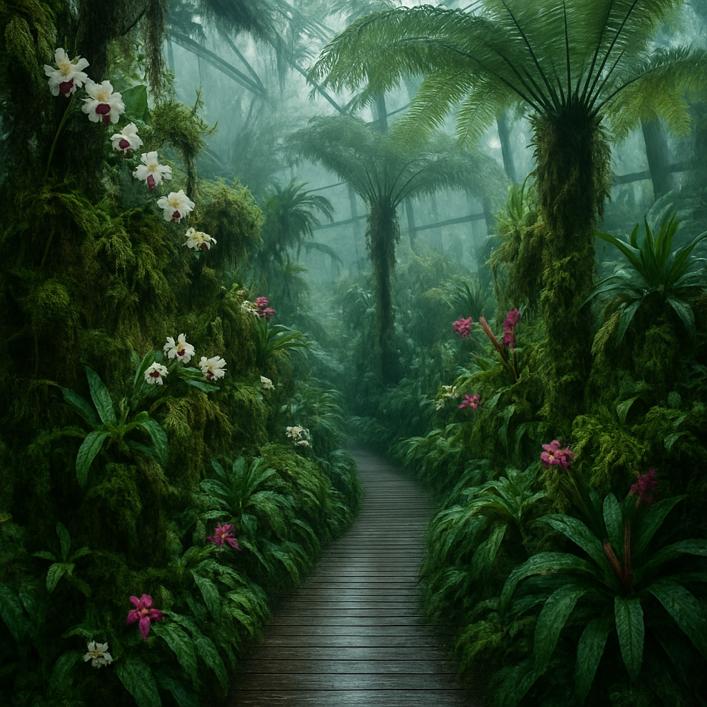 Jardin Botanico De Bogota High Andean Cloudhouse diamond painting