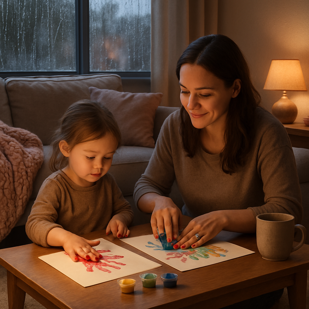 Rain On The Window, Warmth In The Room paint by diamond