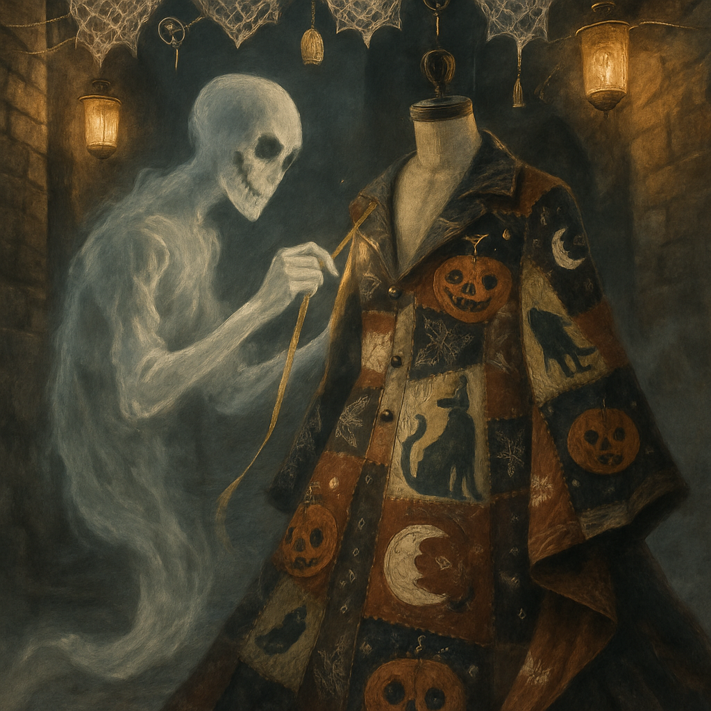 The Patchwork Phantom Tailor In The Foggy Alley Studio painting diamond kit