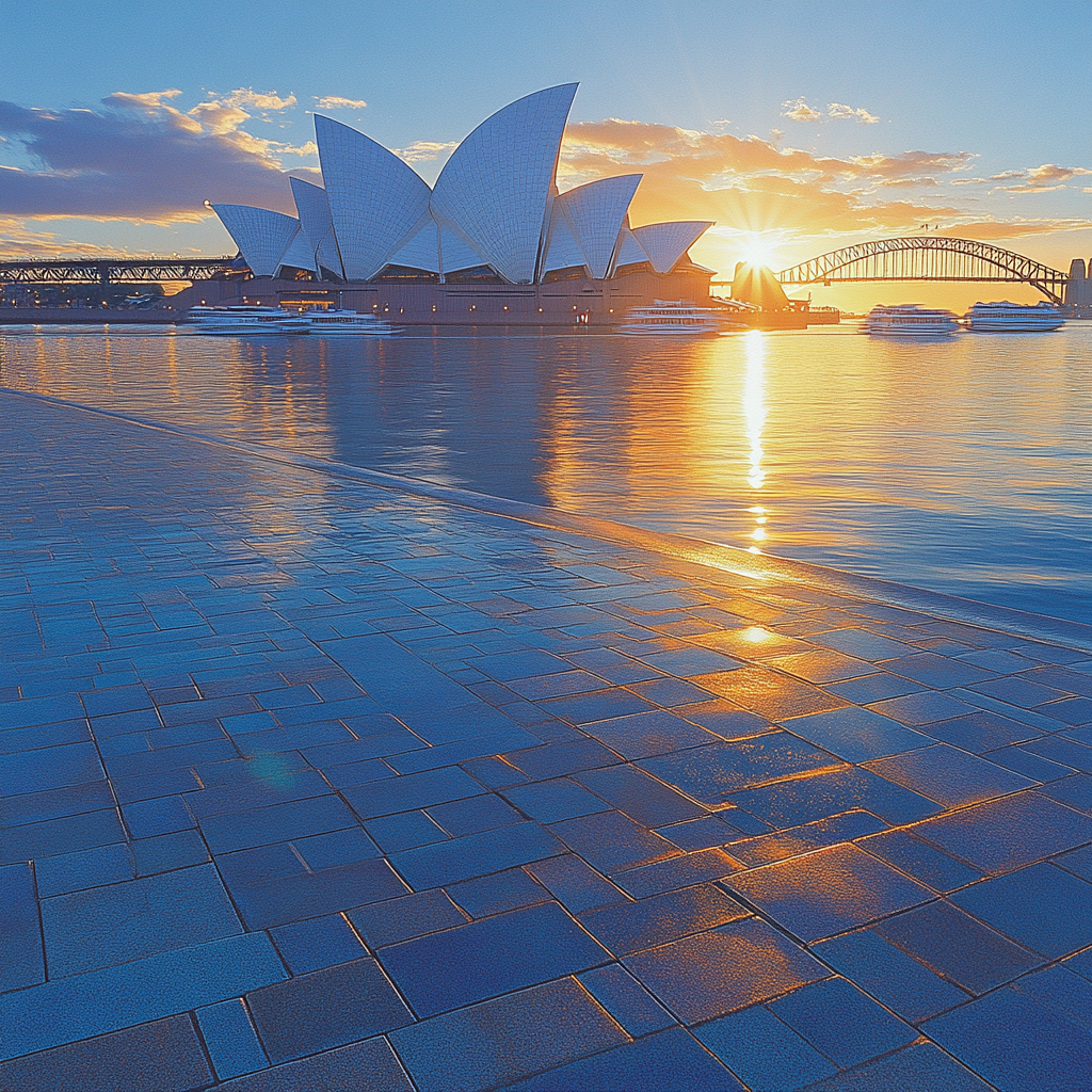 Sydney Opera House In Sydney Australia Painting by diamonds kit
