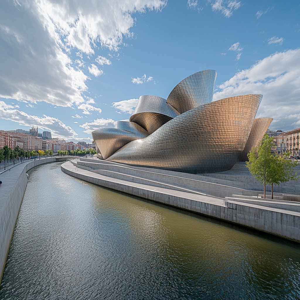 Guggenheim Museum Bilbao In Bilbao Spain diamond painting